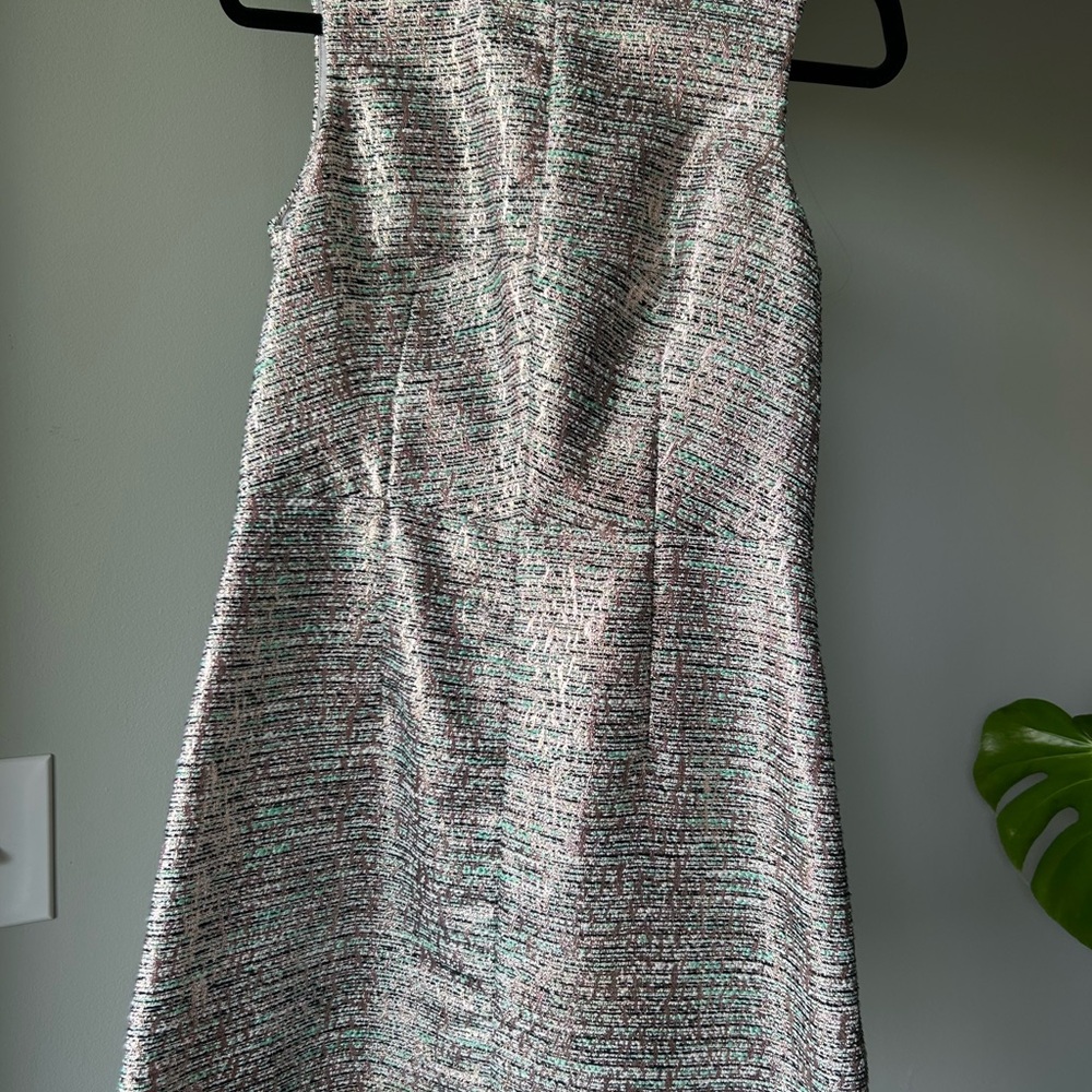 French Connection Multicolor Tweed Midi Dress